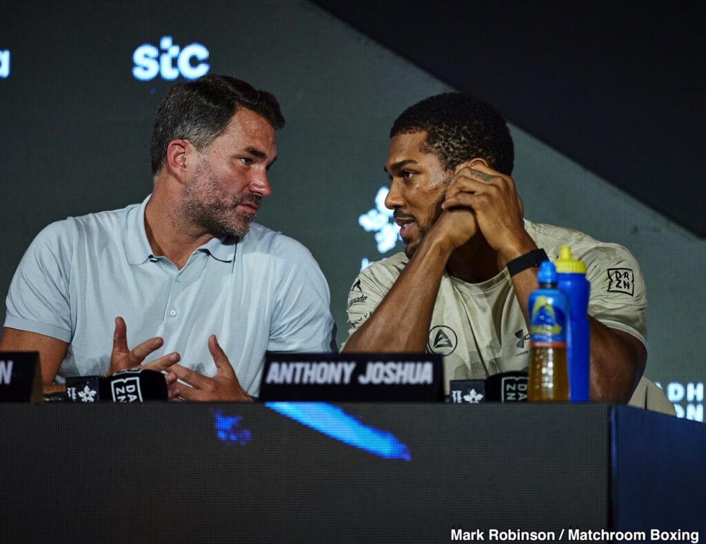 Eddie Hearn Resists New York Move For Joshua Fury Eddie Hearn Resists New York Move For Joshua Fury