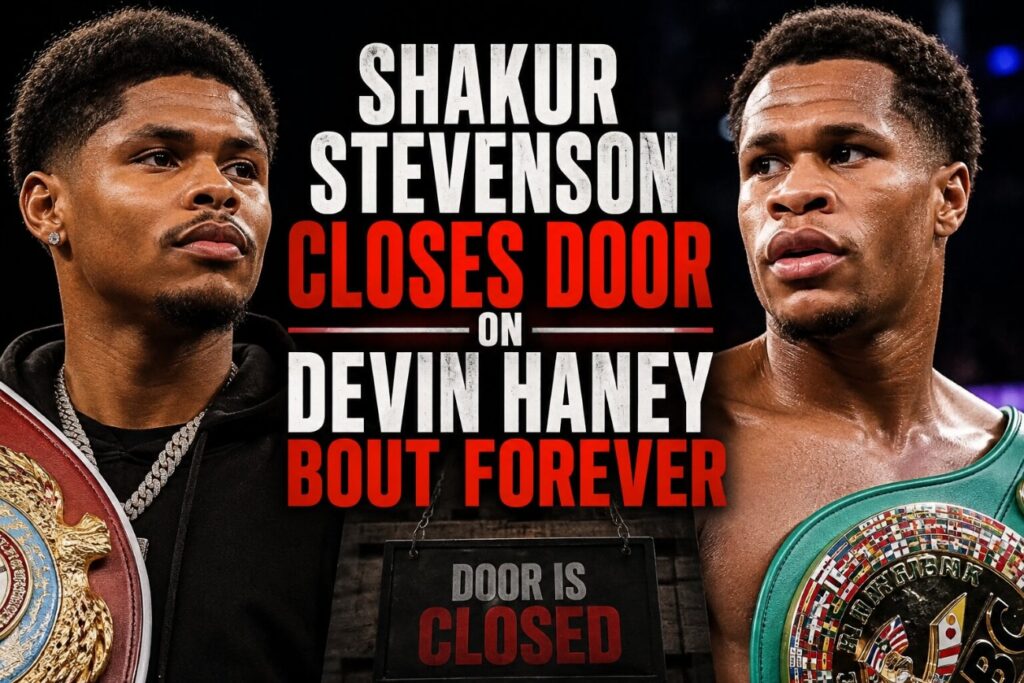Shakur Stevenson Closes Door On Devin Haney Bout Forever Shakur Stevenson Closes Door On Devin Haney Bout Forever