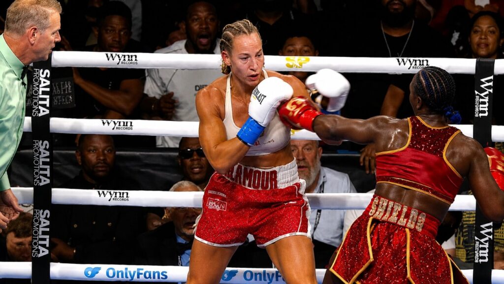Claressa Shields Stops Kaye Scott in Sixth Round Claressa Shields Stops Kaye Scott in Sixth Round