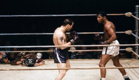 Ray Robinson’s Hard-Fought Night Against Bobo Olson in San Francisco Ray Robinson’s Hard-Fought Night Against Bobo Olson in San Francisco