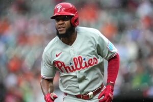 Riders on the storm: Phillies 8, Orioles 0