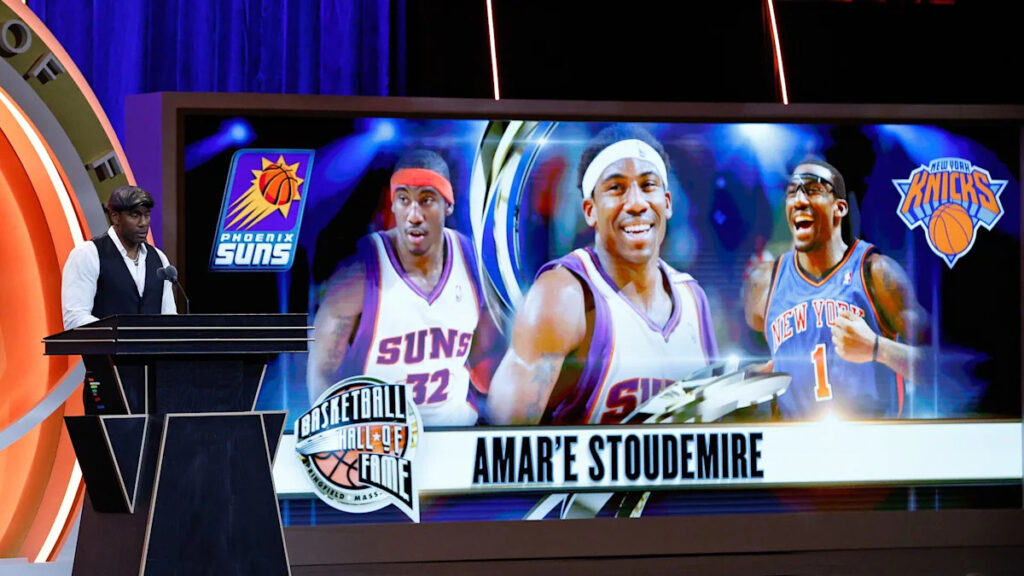 Watch highlights from Amare Stoudemire’s induction into Basketball Hall of Fame Watch highlights from Amare Stoudemire’s induction into Basketball Hall of Fame