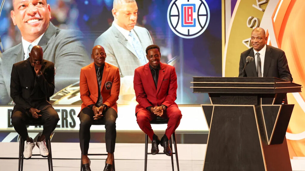 Watch highlights from Doc Rivers’ induction into Basketball Hall of Fame Watch highlights from Doc Rivers’ induction into Basketball Hall of Fame