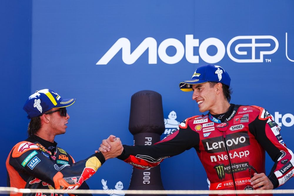 Marc Marquez, Ducati Team, Pedro Acosta, Red Bull KTM Factory Racing
