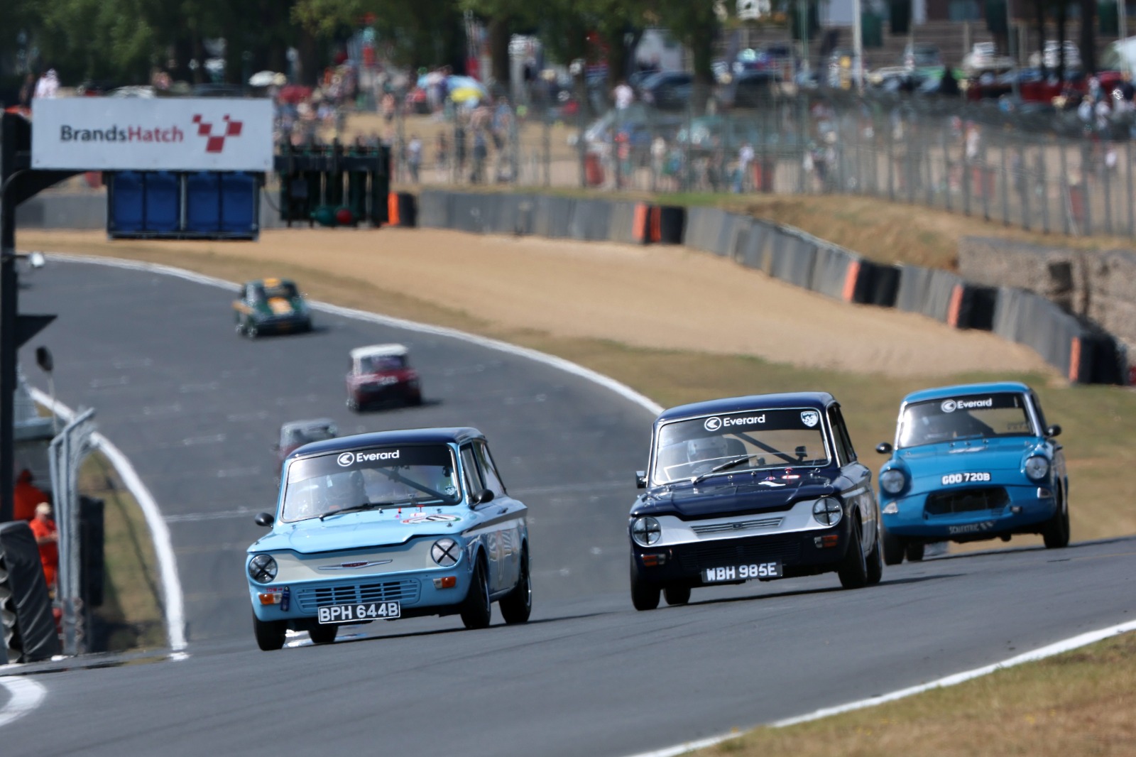 The Imps of Prebble (l) and Ibbotson spent much of race two side by side in thrilling tussle