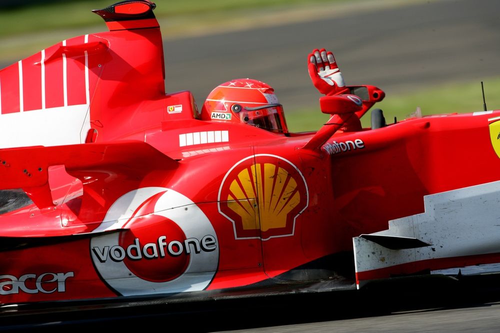 Schumacher may have missed out on the title, but he still bowed out in style