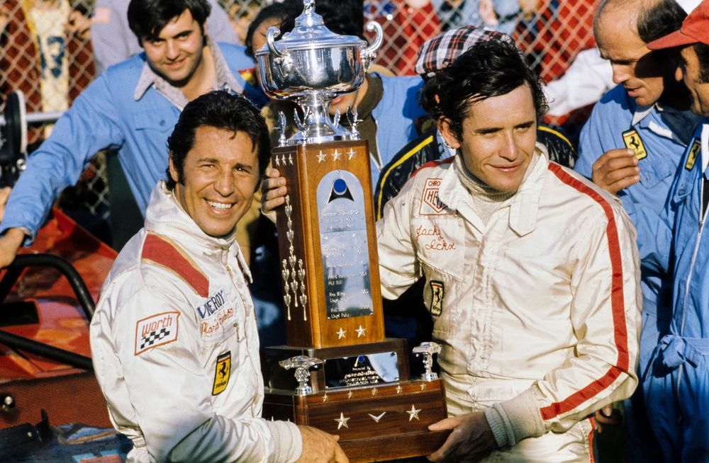 Winners Mario Andretti and Jacky Ickx
