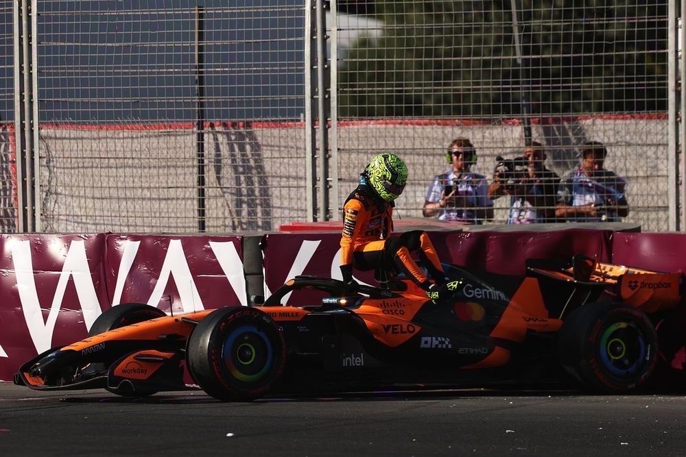 Lando Norris was collateral damage in Franco Colapinto's Turn 1 clash with Pierre Gasly