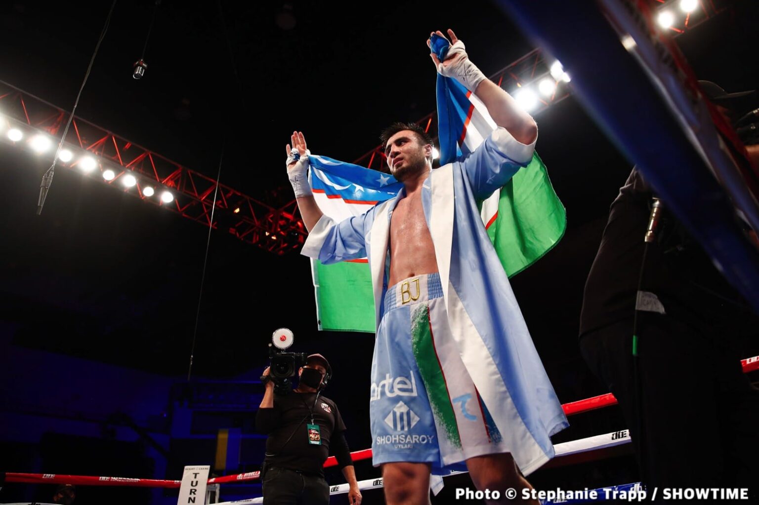 Bakhodir Jalolov Gets Another Soft Touch At 32 Against Solomon Dacres Bakhodir Jalolov Gets Another Soft Touch At 32 Against Solomon Dacres