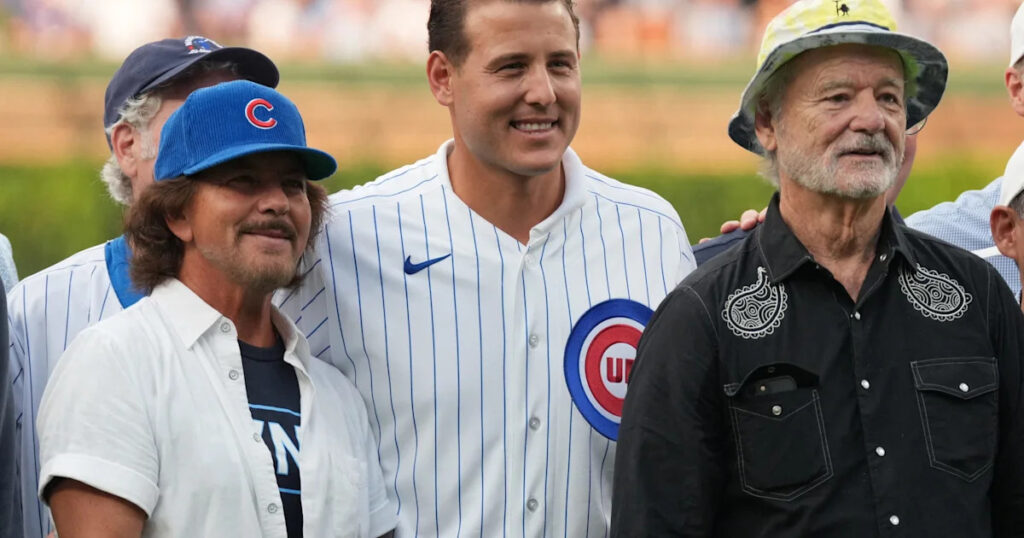 Longtime Cubs fan Bill Murray seen at NL wild card game at Petco Park
