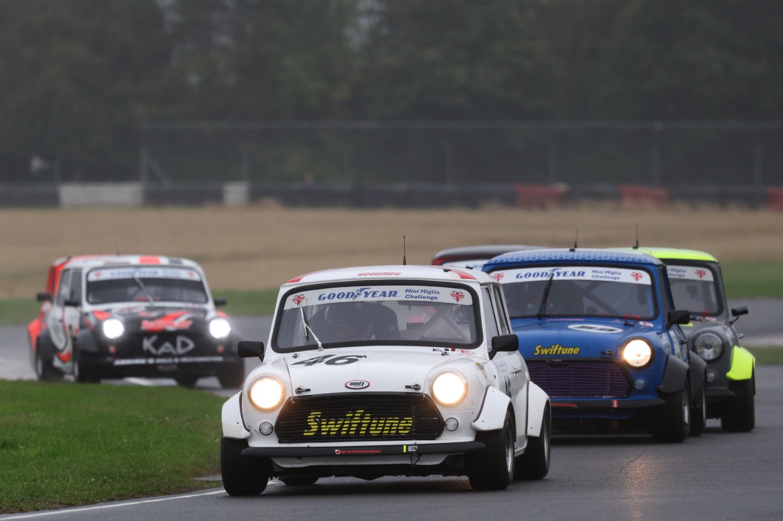 Jeff Smith was in the thick of typically close Mini Miglia action